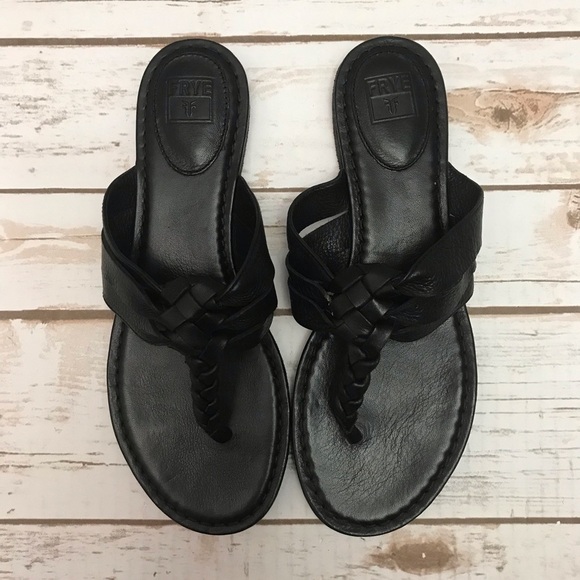 Frye Carson Twisted Leather Thong B3-1-2-28 - Picture 2 of 6